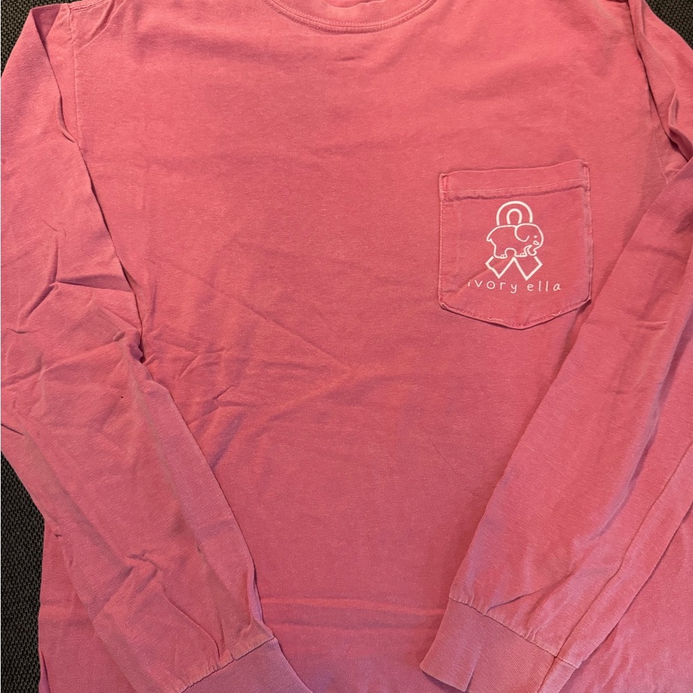 Ivory Ella Breast Cancer Awareness Women’s Pink Long Sleeve Shirt